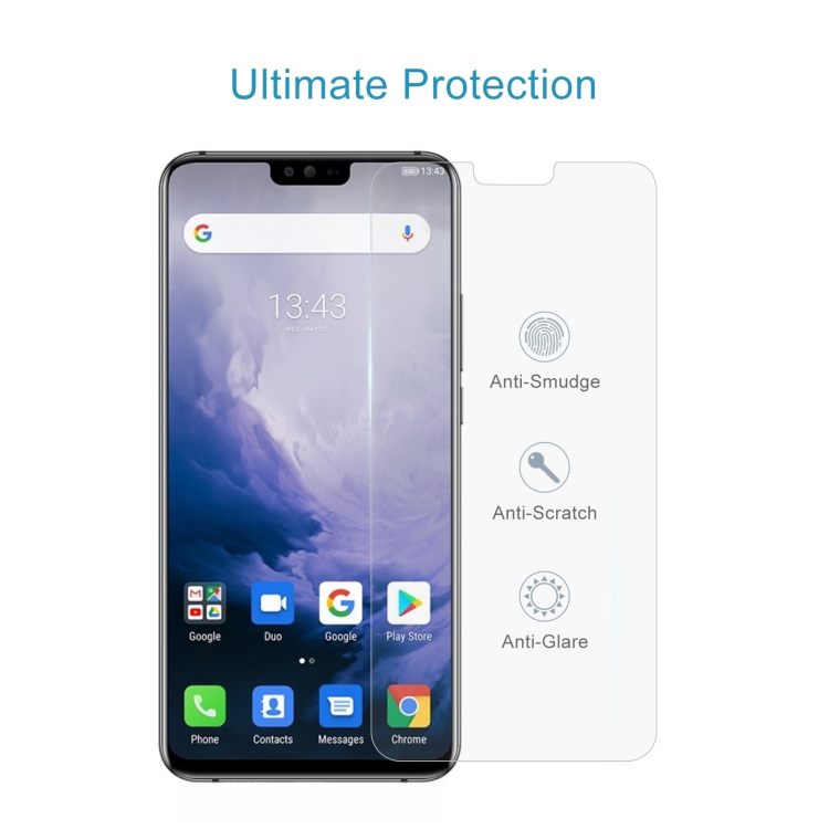 50 PCS 0.26mm 9H 2.5D Tempered Glass Film For Ulefone T2 - 3