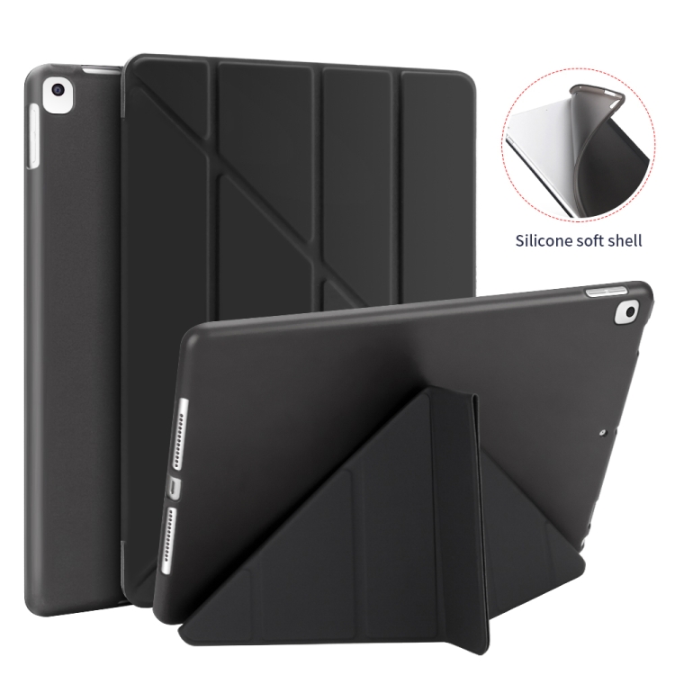 Multi-folding PU Leather Matte TPU Tablet Case For iPad Pro 10.2 2021 / 2020 / 10.5 2017(Dark Blue) Multi-folding PU Leather Matte TPU Tablet Case For iPad Pro 10.2 2021 / 2020 / 10.5 2017(Dark Blue)