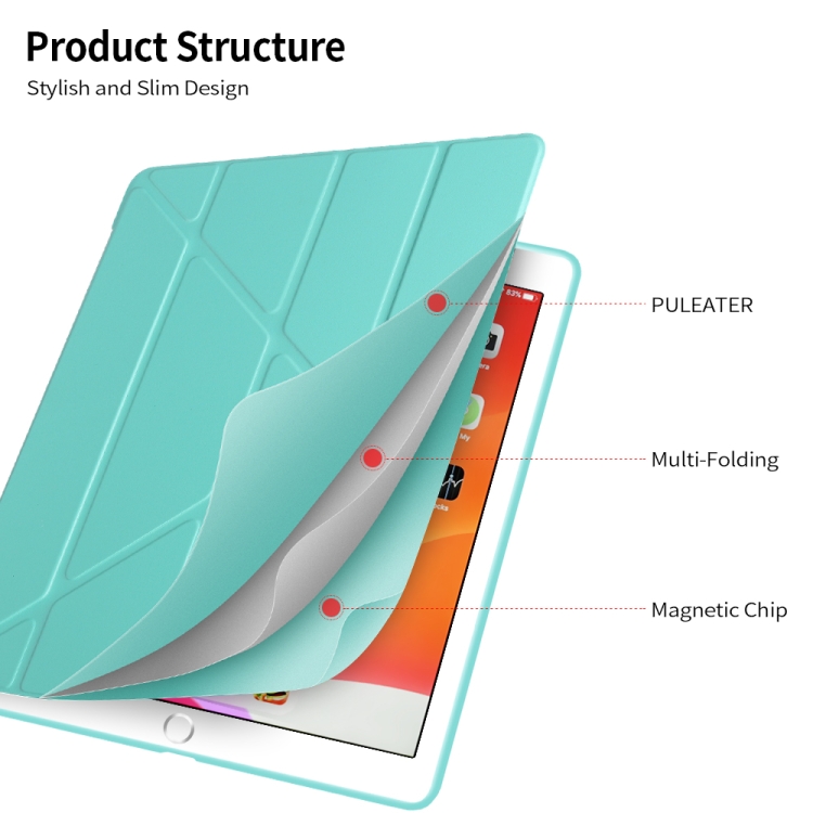 Multi-folding PU Leather Matte TPU Tablet Case For iPad Pro 10.2 2021 / 2020 / 10.5 2017(Dark Blue) Multi-folding PU Leather Matte TPU Tablet Case For iPad Pro 10.2 2021 / 2020 / 10.5 2017(Dark Blue)