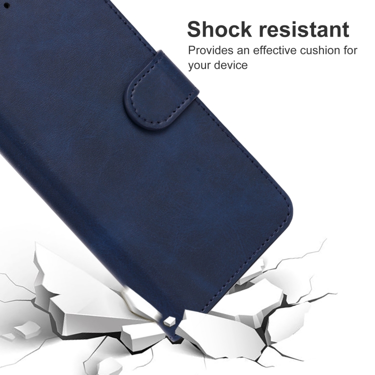 Leather Phone Case For Tecno Pouvoir 4(Blue) - 4
