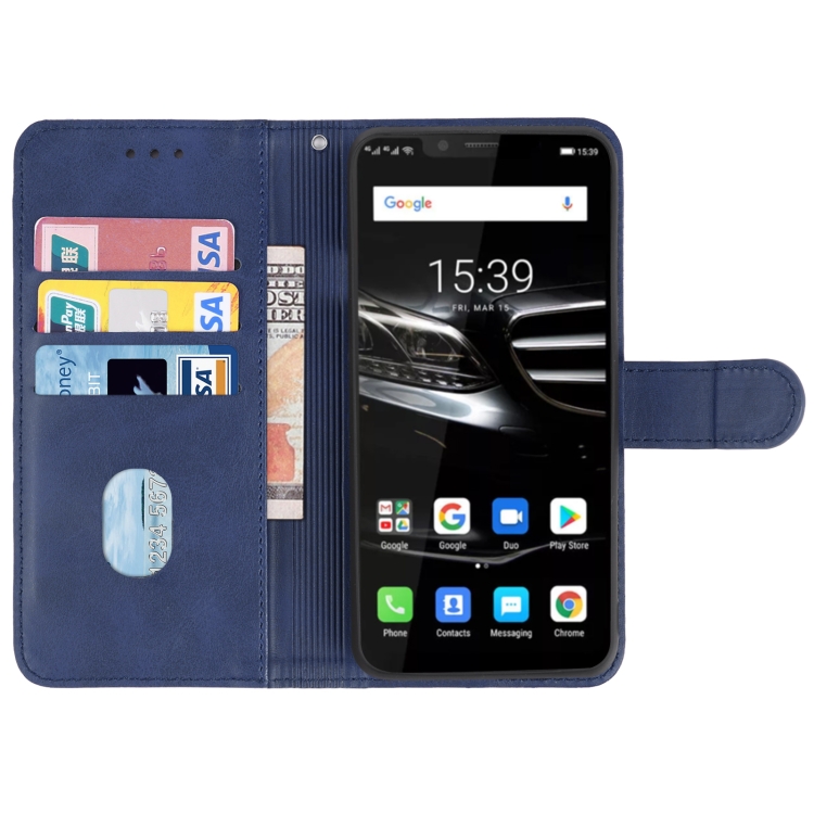 Leather Phone Case For Ulefone Armor 7(Blue) - 2