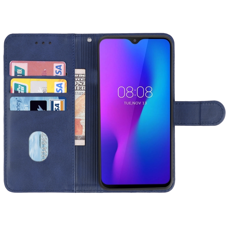 Leather Phone Case For Ulefone Power 6(Blue) - 2