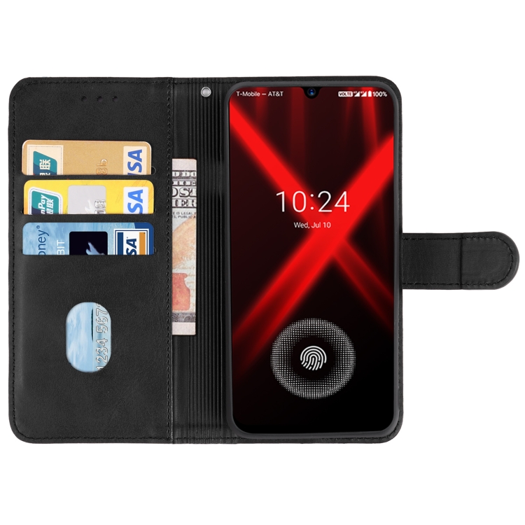 Leather Phone Case For UMIDIGI X(Black) - 2