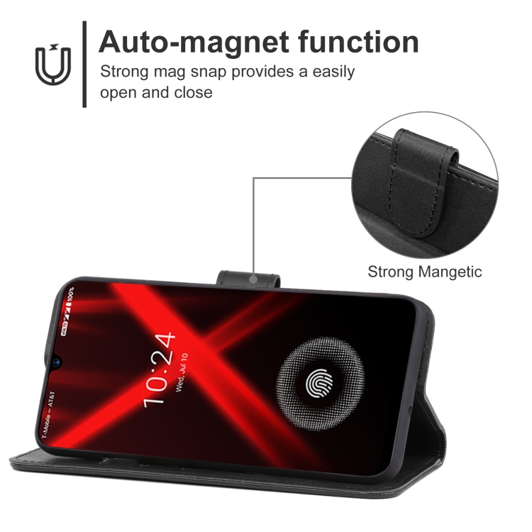 Leather Phone Case For UMIDIGI X(Black) - 3