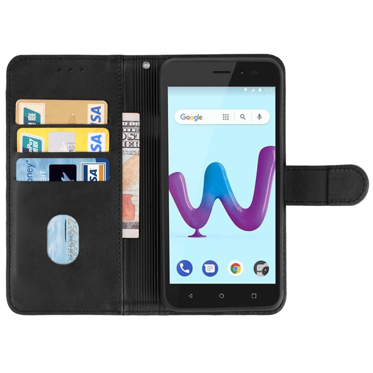Leather Phone Case For Wiko Sunny3(Black) - 2