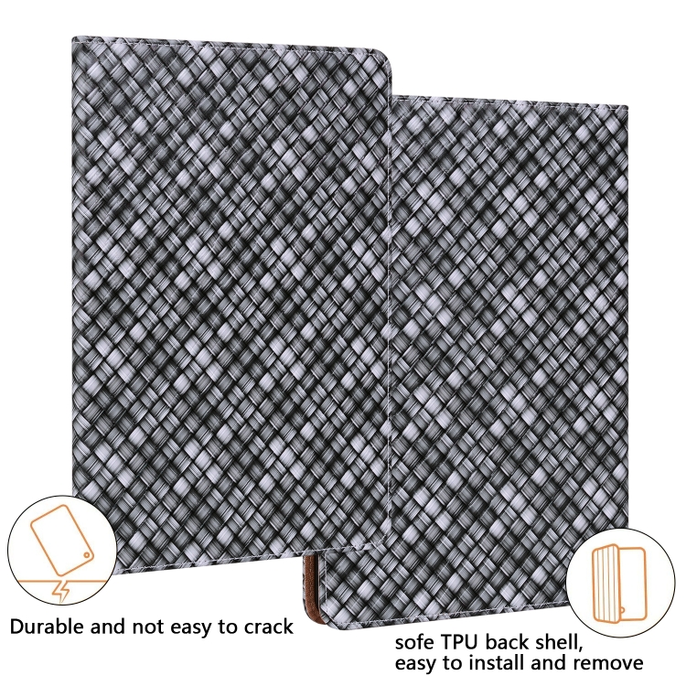 Color Weave Smart Leather Tablet Case For iPad mini 6(Black) - 6