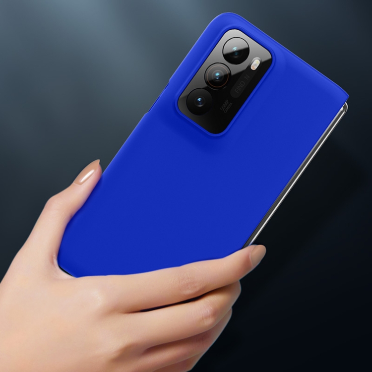 For OPPO Find N Skin Feel Oil Spray PC Phone Case(Black) - B5