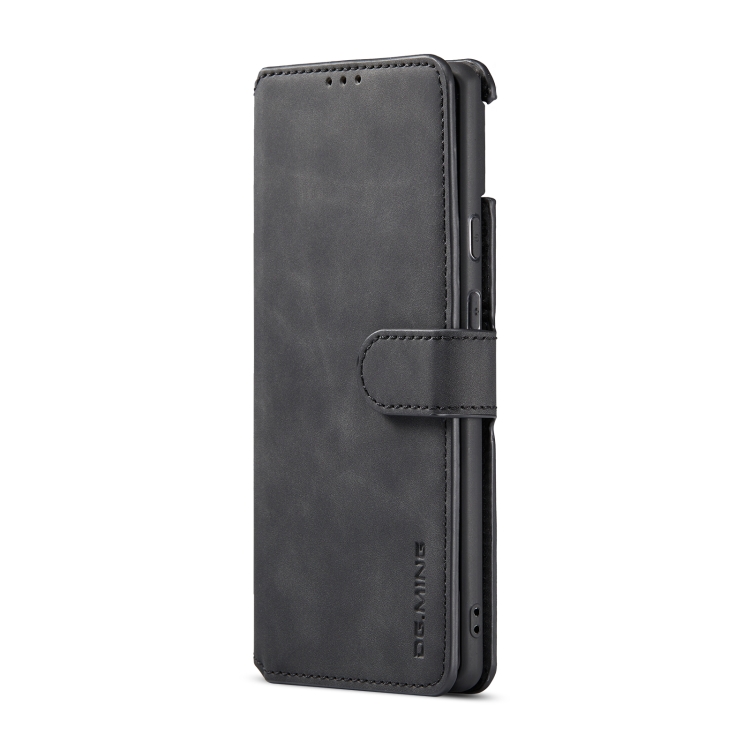 For Google Pixel 6 DG.MING Retro Oil Side Horizontal Flip Leather Case with Holder & Card Slots & Wallet(Black) - 1