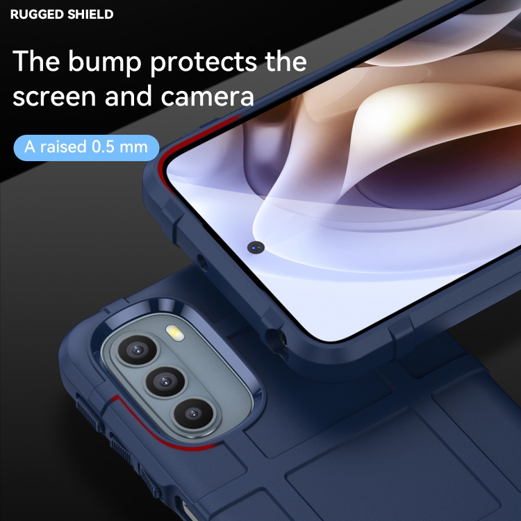 For Motorola Moto G31 / G41 Full Coverage Shockproof TPU Phone Case(Blue) - 4
