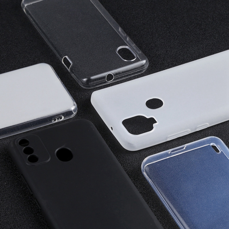 TPU Phone Case For LG W41+(Pudding Black) - B2