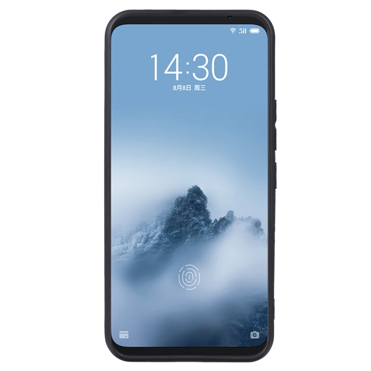 TPU Phone Case For Meizu 16 Plus(Pudding Black) - 1