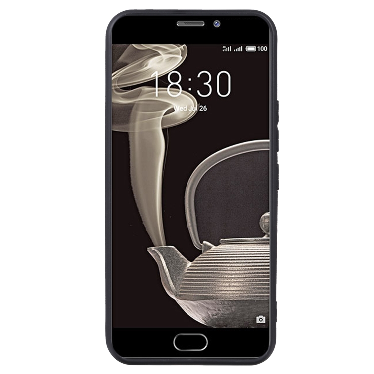TPU Phone Case For Meizu PRO 7 Plus(Pudding Black) - 1