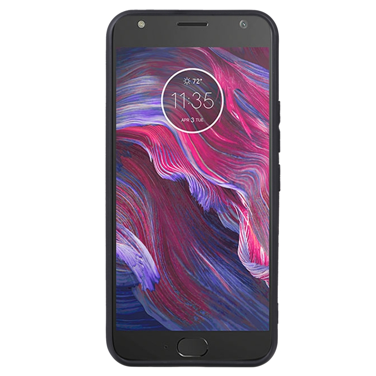 TPU Phone Case For Motorola Moto X4(Pudding Black) - 1