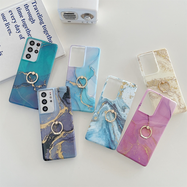 For Samsung Galaxy S20 FE Ring Holder Glitter Marble Phone Case(Twilight Black) For Samsung Galaxy S20 FE Ring Holder Glitter Marble Phone Case(Twilight Black)
