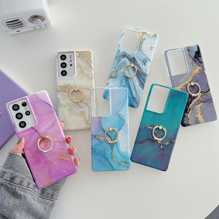For Samsung Galaxy S20 FE Ring Holder Glitter Marble Phone Case(Twilight Black) For Samsung Galaxy S20 FE Ring Holder Glitter Marble Phone Case(Twilight Black)