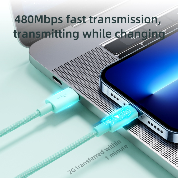 JOYROOM S-2024M13 20W PD Type-C / USB-C to 8 Pin Fast Charging Cable, Length:2m(Green) JOYROOM S-2024M13 20W PD Type-C / USB-C to 8 Pin Fast Charging Cable, Length:2m(Green)
