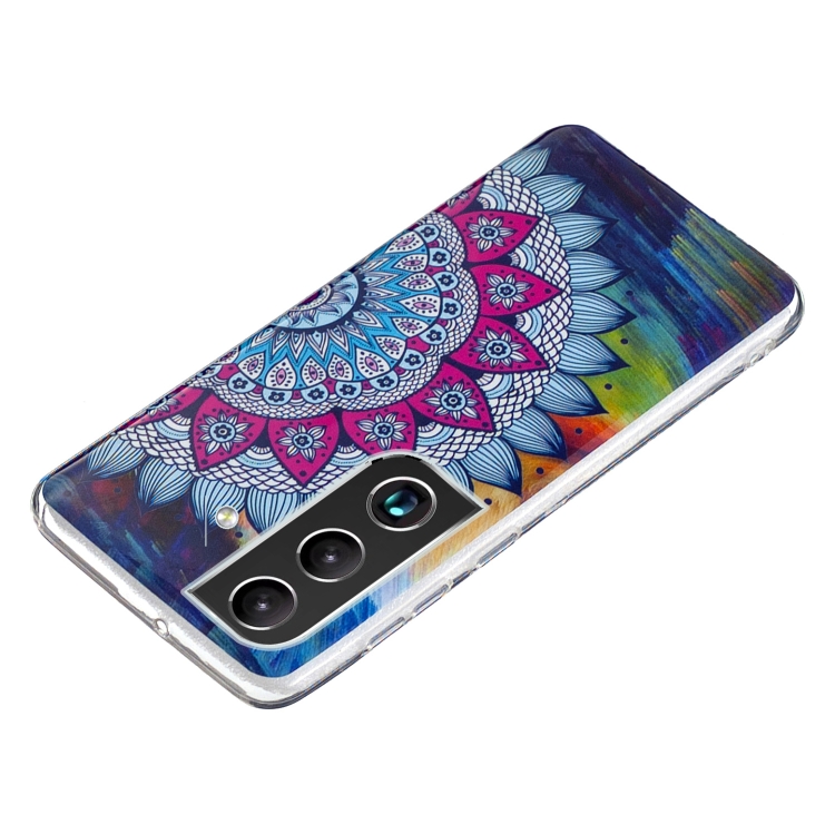 For Samsung Galaxy S22 5G Luminous TPU Protective Phone Case(Half-flower) For Samsung Galaxy S22 5G Luminous TPU Protective Phone Case(Half-flower)