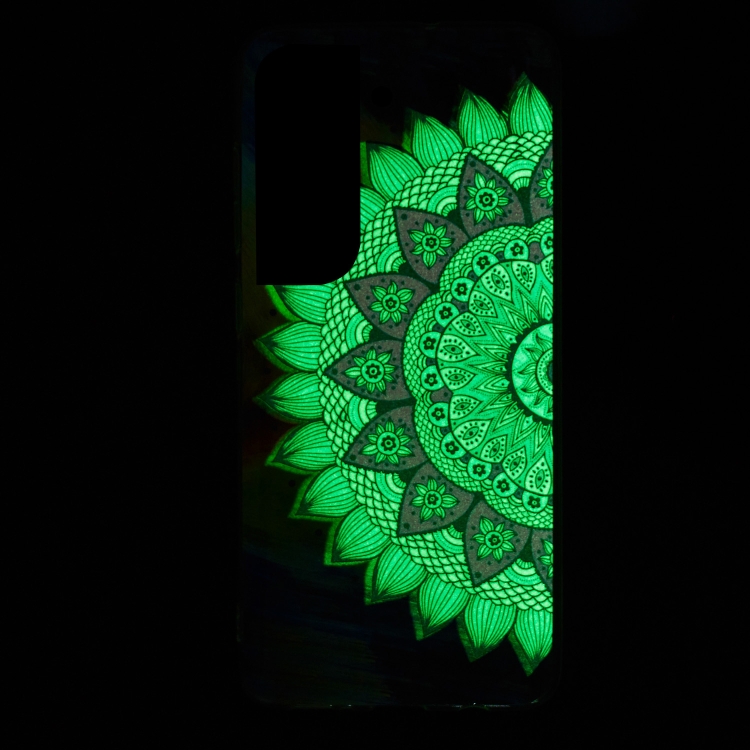 For Samsung Galaxy S22 5G Luminous TPU Protective Phone Case(Half-flower) For Samsung Galaxy S22 5G Luminous TPU Protective Phone Case(Half-flower)