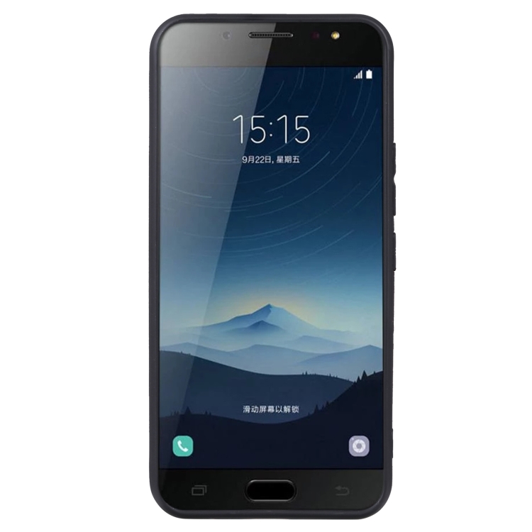 TPU Phone Case For Samsung Galaxy C8 / C710(Pudding Black) - 1