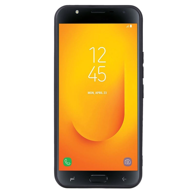 TPU Phone Case For Samsung Galaxy J7 Duo(Pudding Black) - 1