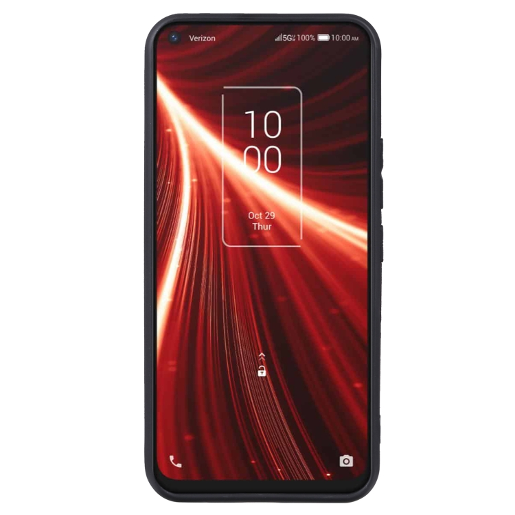 TPU Phone Case For TCL 10 5G UW(Pudding Black) - 1