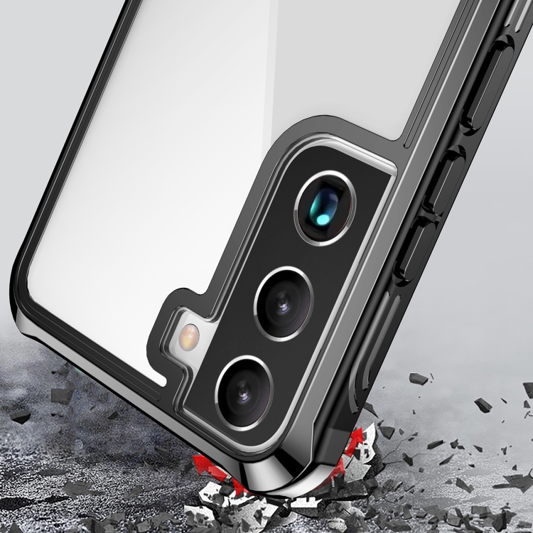 For Samsung Galaxy S22 5G RedPepper Transparent Dot Shockproof Waterproof PC + TPU Phone Case(Black) For Samsung Galaxy S22 5G RedPepper Transparent Dot Shockproof Waterproof PC + TPU Phone Case(Black)