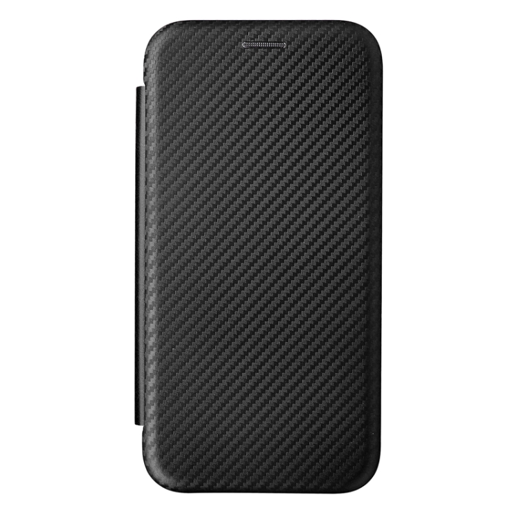 For Sharp Aquos Wish SHG06 Carbon Fiber Texture Horizontal Flip PU Phone  Case(Black)