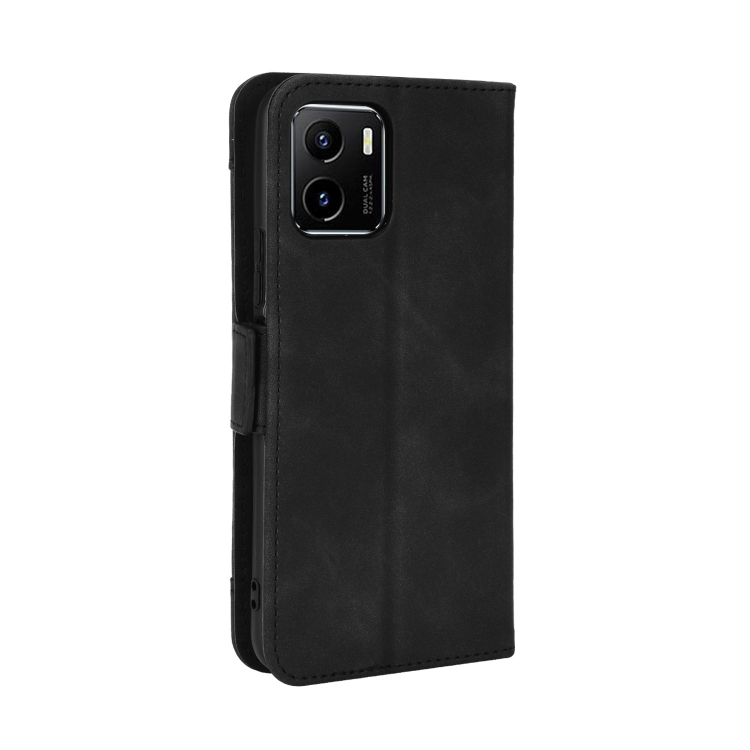 For vivo Y15s 2021 / Y15a Skin Feel Calf Pattern Leather Phone Case(Black) - 2