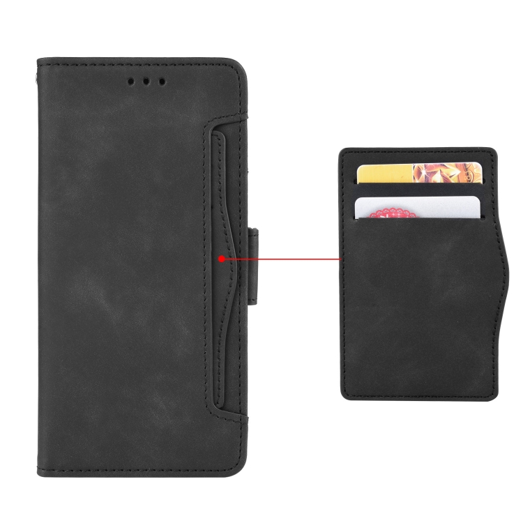For vivo Y15s 2021 / Y15a Skin Feel Calf Pattern Leather Phone Case(Black) - 5