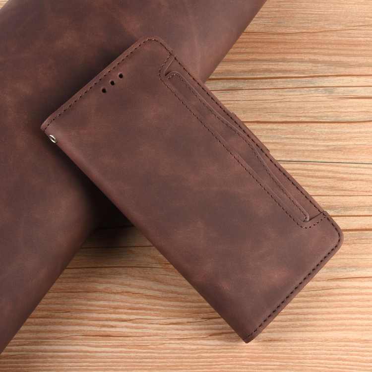 For Samsung Galaxy S22 Ultra 5G Skin Feel Calf Pattern Leather Phone Case(Brown) For Samsung Galaxy S22 Ultra 5G Skin Feel Calf Pattern Leather Phone Case(Brown)