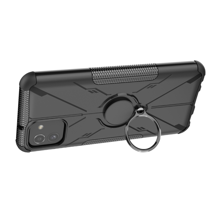 For Samsung Galaxy A03 Global Armor Bear Shockproof PC + TPU Phone Case(Black) - 2