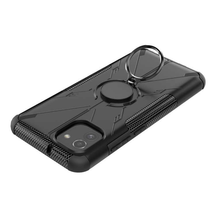 For Samsung Galaxy A03 Global Armor Bear Shockproof PC + TPU Phone Case(Black) - 3
