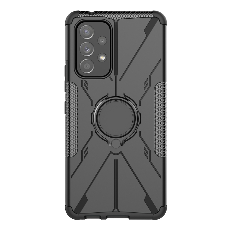 For Samsung Galaxy A53 5G Armor Bear Shockproof PC + TPU Phone Case(Black) - 1