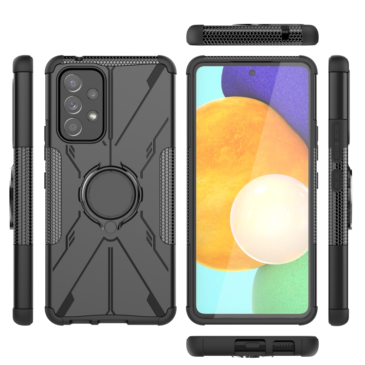 For Samsung Galaxy A53 5G Armor Bear Shockproof PC + TPU Phone Case(Black) - 5