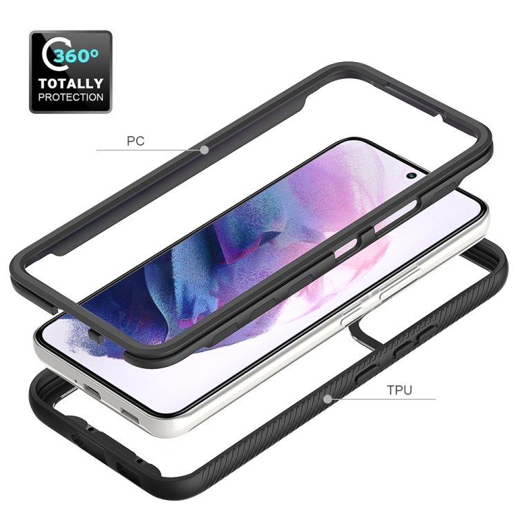 For Samsung Galaxy S22 5G Starry Sky Solid Color PC + TPU Phone Case(Black) For Samsung Galaxy S22 5G Starry Sky Solid Color PC + TPU Phone Case(Black)