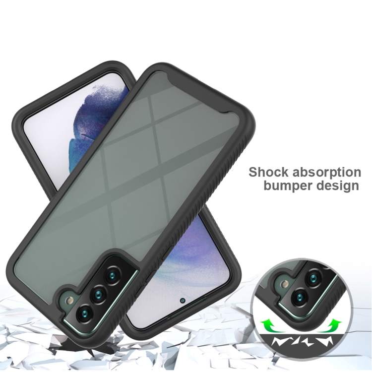For Samsung Galaxy S22 5G Starry Sky Solid Color PC + TPU Phone Case(Black) For Samsung Galaxy S22 5G Starry Sky Solid Color PC + TPU Phone Case(Black)