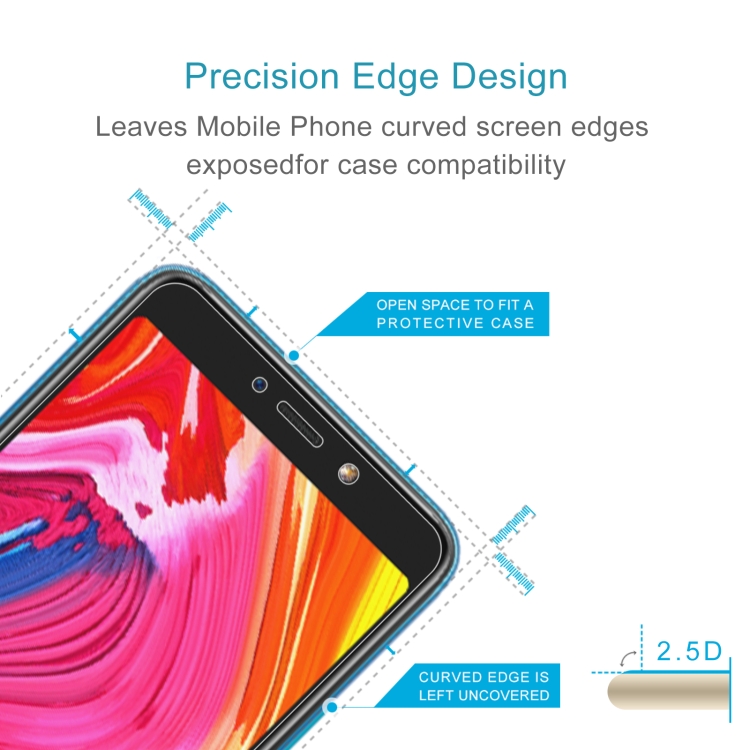 10 PCS 0.26mm 9H 2.5D Tempered Glass Film For Itel A56 Pro - 2