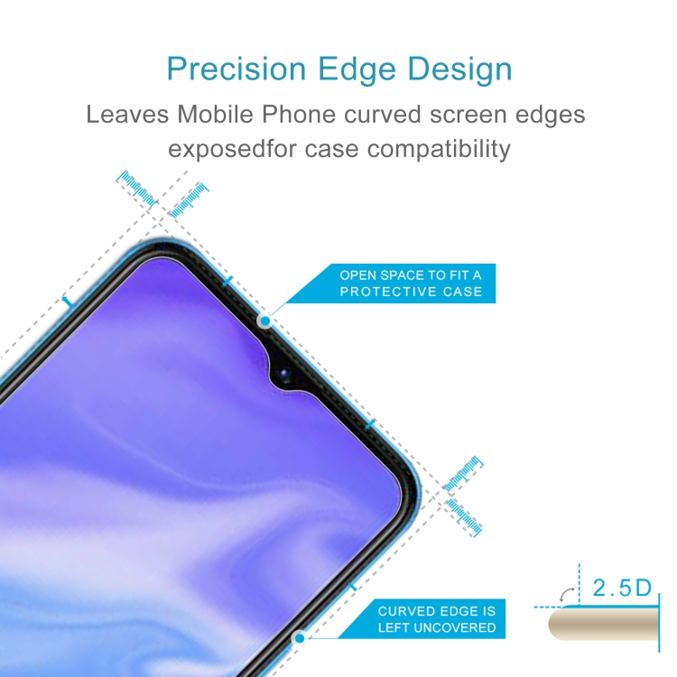 10 PCS 0.26mm 9H 2.5D Tempered Glass Film For Itel Vision 1 Pro - 2