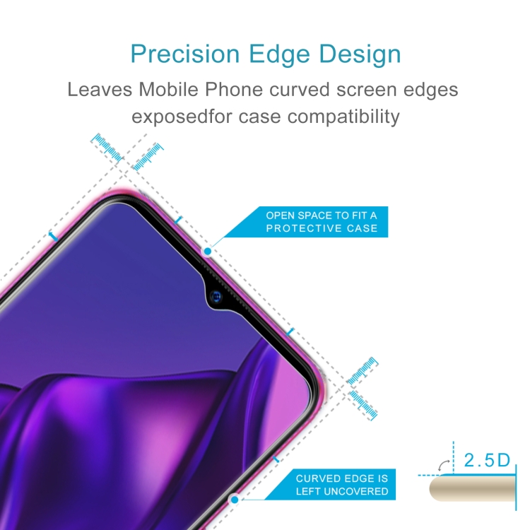 50 PCS 0.26mm 9H 2.5D Tempered Glass Film For Itel P36 Pro - 2