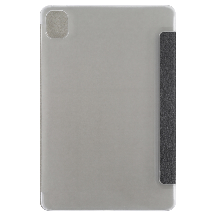 For Xiaomi Mi Pad 5 Silk Texture Three-fold Leather Tablet Case(Black) - 2