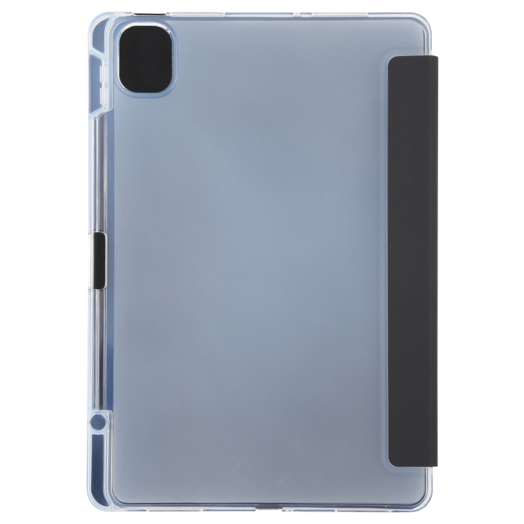 For Xiaomi Mi Pad 5 Pen Slot Transparent Back Cover Leather Tablet Case(Black) - 2