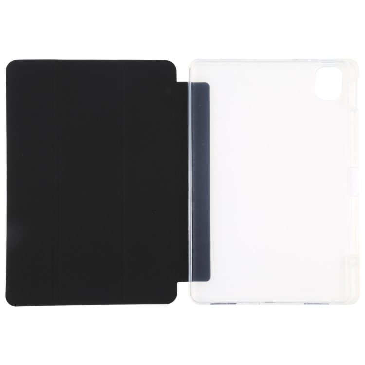 For Xiaomi Mi Pad 5 Pen Slot Transparent Back Cover Leather Tablet Case(Black) - 3
