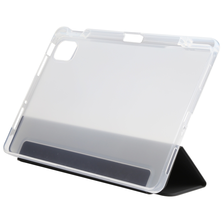For Xiaomi Mi Pad 5 Pen Slot Transparent Back Cover Leather Tablet Case(Black) - 4