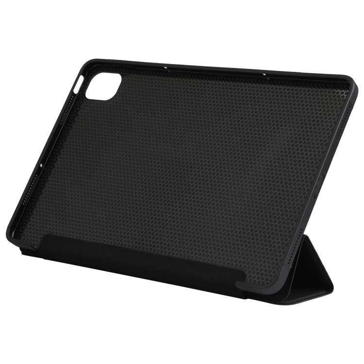 For Xiaomi Mi Pad 5 TPU Three-fold Leather Tablet Case(Black) - 4