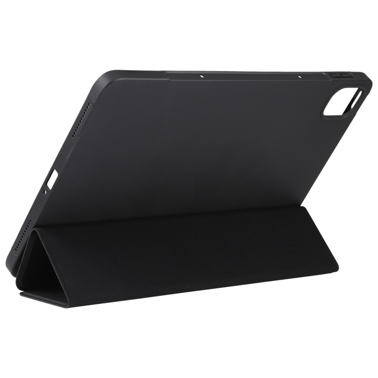 For Xiaomi Mi Pad 5 TPU Three-fold Leather Tablet Case(Black) - 5