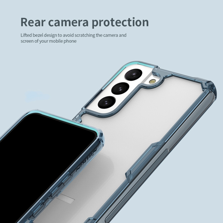 For Samsung Galaxy S22+ 5G NILLKIN PC + TPU Phone Case(Blue) For Samsung Galaxy S22+ 5G NILLKIN PC + TPU Phone Case(Blue)