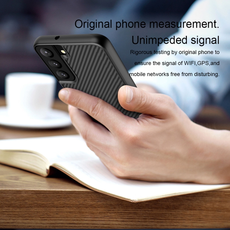For Samsung Galaxy S22 5G NILLKIN Synthetic Fiber Anti-slip Texture PC Phone Case(Black) For Samsung Galaxy S22 5G NILLKIN Synthetic Fiber Anti-slip Texture PC Phone Case(Black)