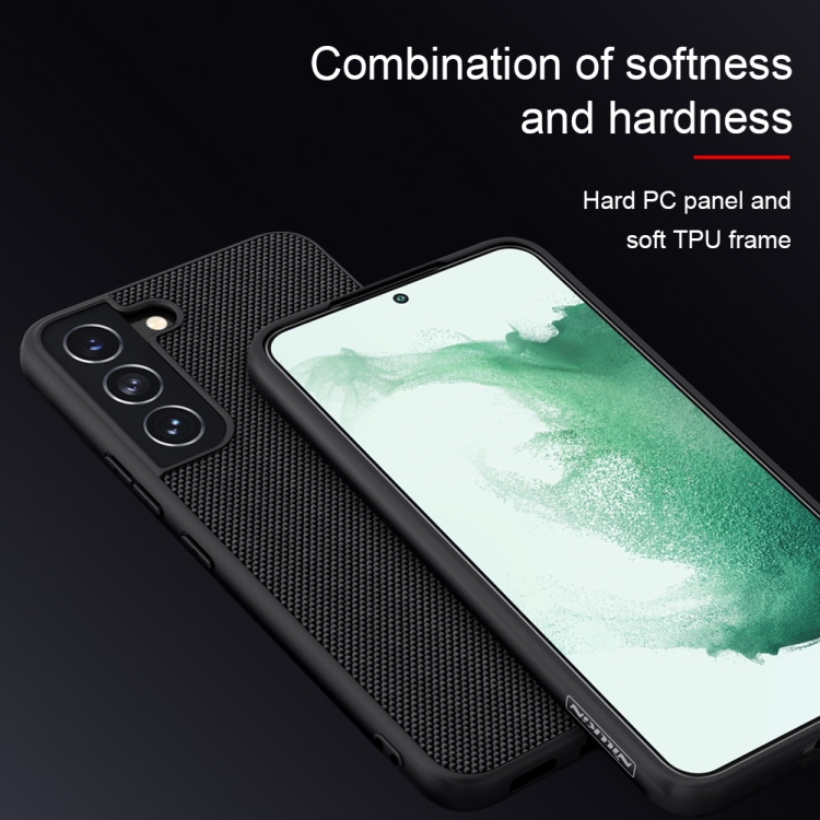For Samsung Galaxy S22 5G NILLKIN 3D Textured Nylon Fiber TPU Phone Case(Black) For Samsung Galaxy S22 5G NILLKIN 3D Textured Nylon Fiber TPU Phone Case(Black)