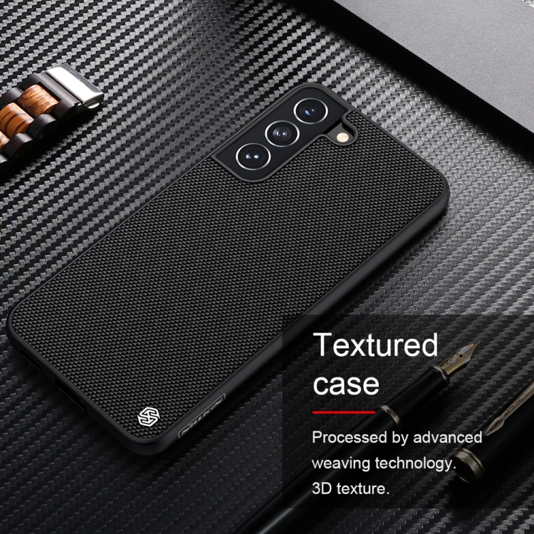 For Samsung Galaxy S22 5G NILLKIN 3D Textured Nylon Fiber TPU Phone Case(Black) For Samsung Galaxy S22 5G NILLKIN 3D Textured Nylon Fiber TPU Phone Case(Black)