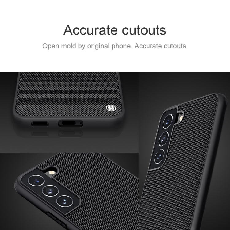 For Samsung Galaxy S22 5G NILLKIN 3D Textured Nylon Fiber TPU Phone Case(Black) For Samsung Galaxy S22 5G NILLKIN 3D Textured Nylon Fiber TPU Phone Case(Black)